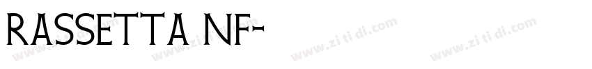 Rassetta NF字体转换